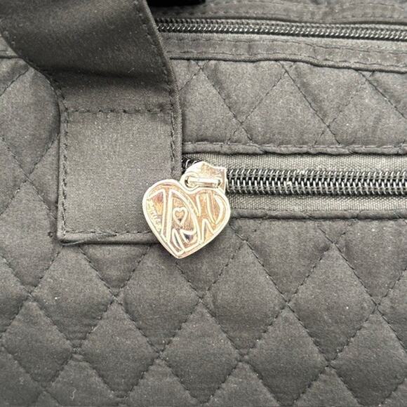 Denver Broncos Black Custom Rhinestone Logo Quilted Tote Bag Purse - Picture 3 of 13